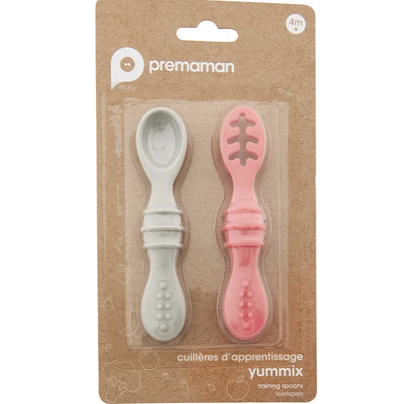 Set van 2 Yummix lepel voor leren - Roze