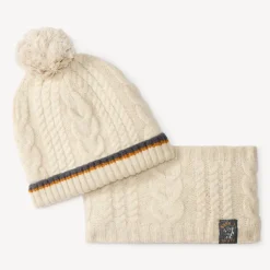 Set voor babyjongen, muts + snood van doublé micropolaire