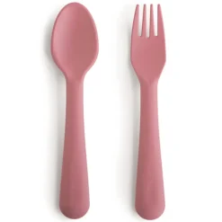 Set Vork en lepel Dusty Rose