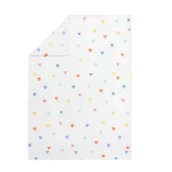 Sherpa deken Hartjes Multicolor - 80x110 cm