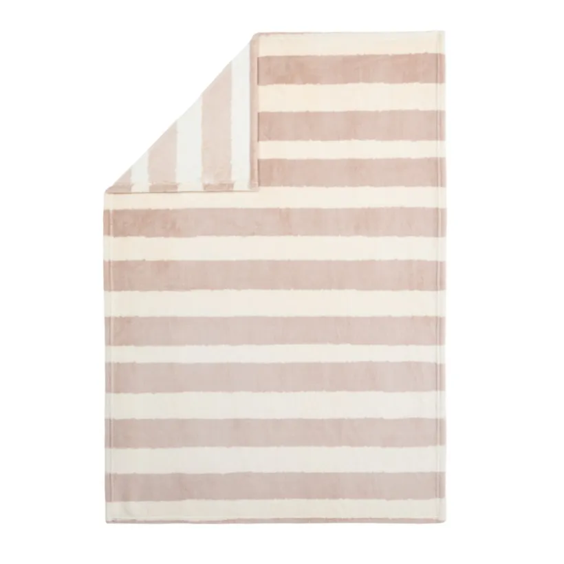 Sherpa dekens met strepen - 80x110 cm