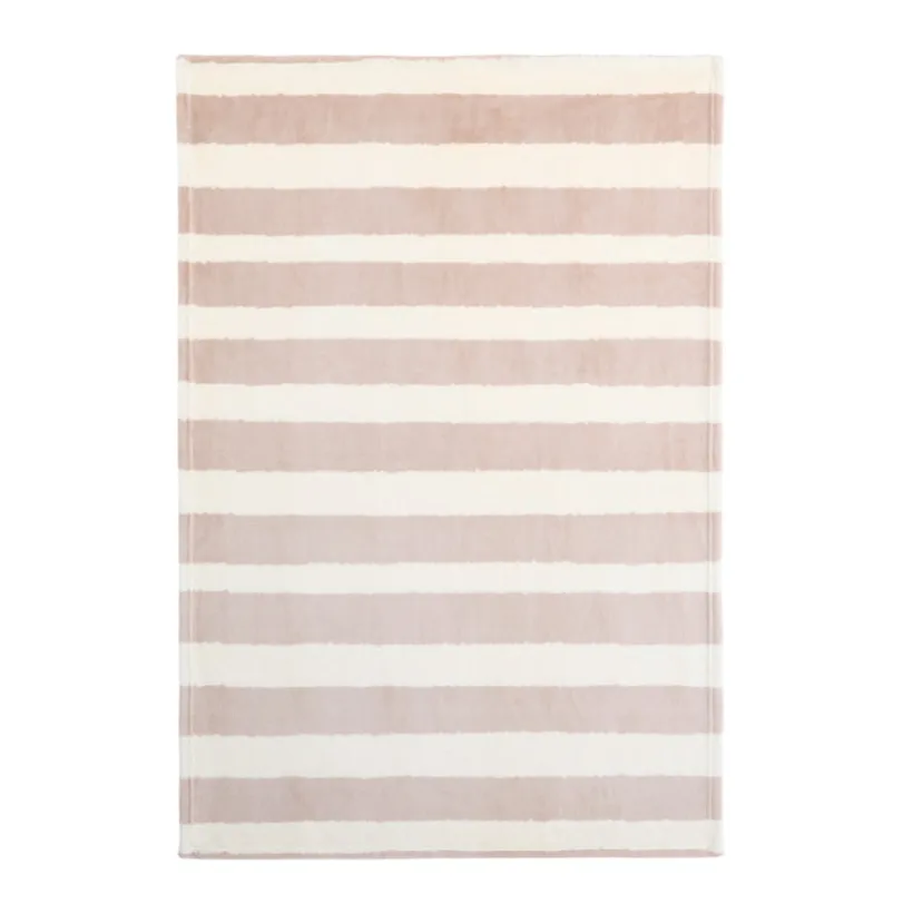 Sherpa dekens met strepen - 80x110 cm