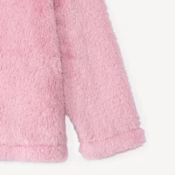 Sherpa fleecevest met kap voor babymeisje