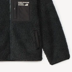 Sherpajas met schapenvachtlook jongens in antraciet