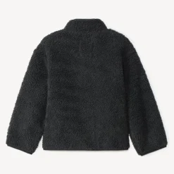 Sherpajas met schapenvachtlook jongens in antraciet
