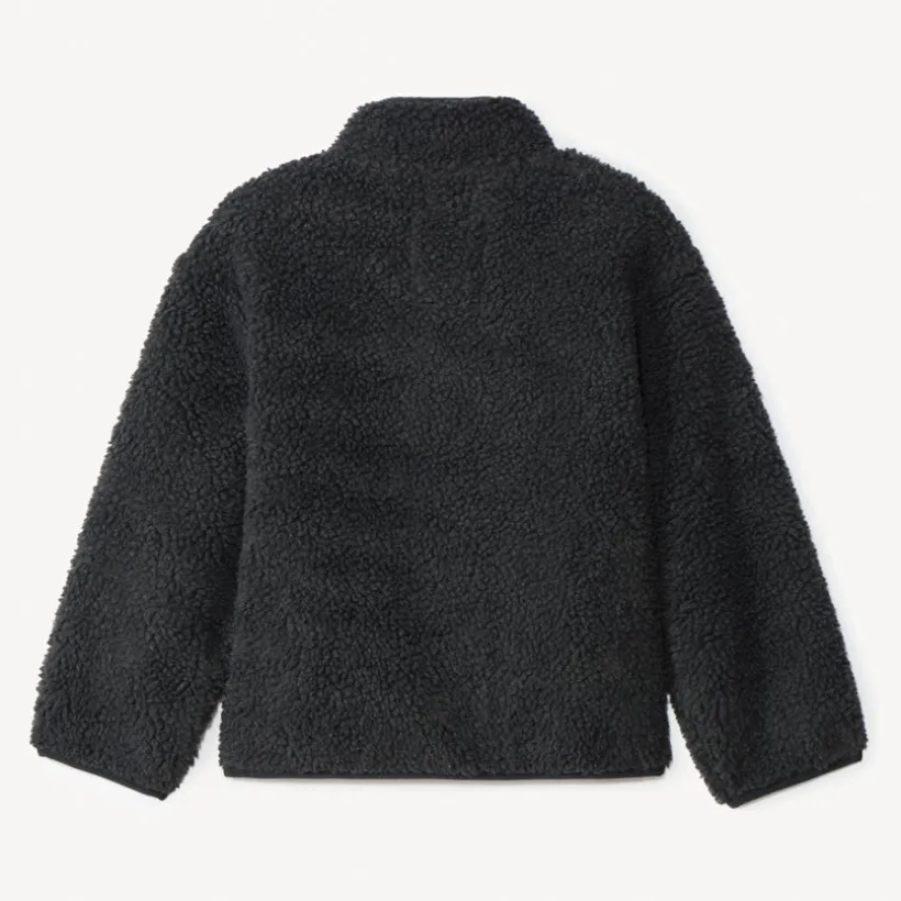 Sherpajas met schapenvachtlook jongens in antraciet