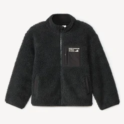 Sherpajas met schapenvachtlook jongens in antraciet