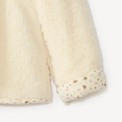 Sherpa jas voor meisjes met capuchon