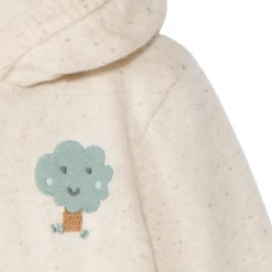 Sherpavoering vest met geborduurde patch voor babyjongens
