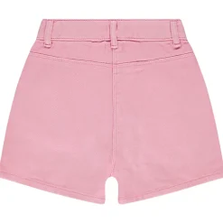 Short denim overdyed uni met knoppen meisjes