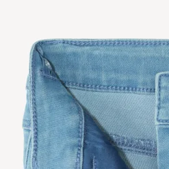 Short in denim met used effect meisjes