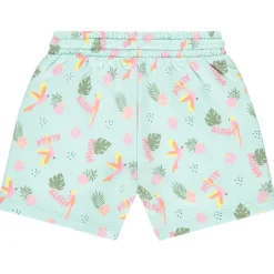 Short in fleece met exotische print voor meisjes