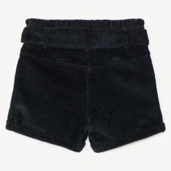 Short in fluweel met geribd effect en ceintuur om te knopen meisjes