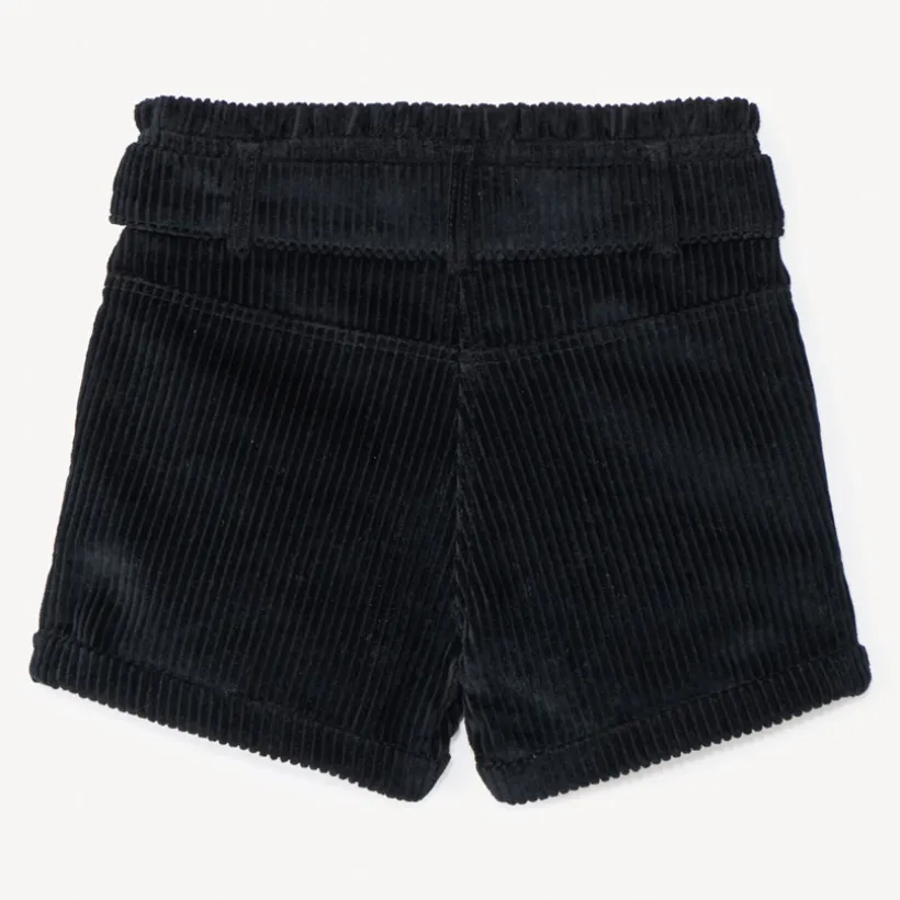 Short in fluweel met geribd effect en ceintuur om te knopen meisjes