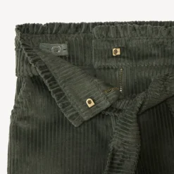 Short in geribd fluweel met ceintuur om te knopen meisjes