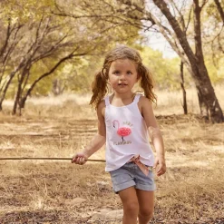 Short in jeans met strikceintuur en pailletten voor baby meisje