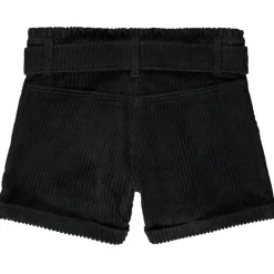 Short in ribfluweel met afneembare strikceintuur meisjes