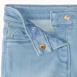 Short jeans effect met hartzak voor baby meisje