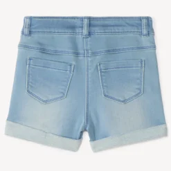 Short jeans effect met hartzak voor baby meisje