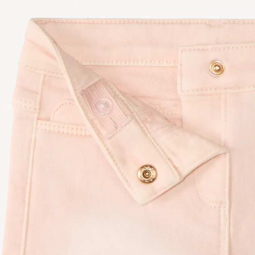 Short met denimlook en hartjeszak meisjes