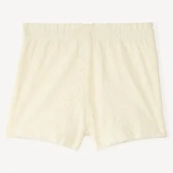 Short met Engels borduursel en fantasieknoop meisjes