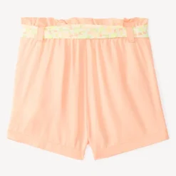 Short met strikband en bloemenprint voor babymeisjes