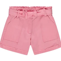 Short paperbag met strikceintuur meisjes