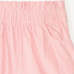 Short paperbag van stof met strepen meisjes