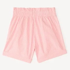 Short paperbag van stof met strepen meisjes
