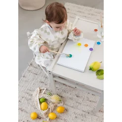 Short Slab met mouwen Happy Fruits Light Khaki
