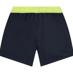 Short van bicolore microvezel met print voor jongens