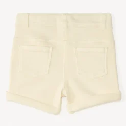 Short van denim met fantasie borduursel voor babymeisjes