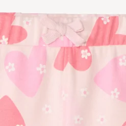 Short van geborsteld katoen met fantasiedruk voor meisjesbaby's