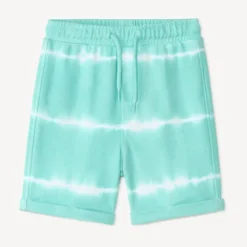 Short van gebreide stof met tie-dye effect voor jongensbaby's