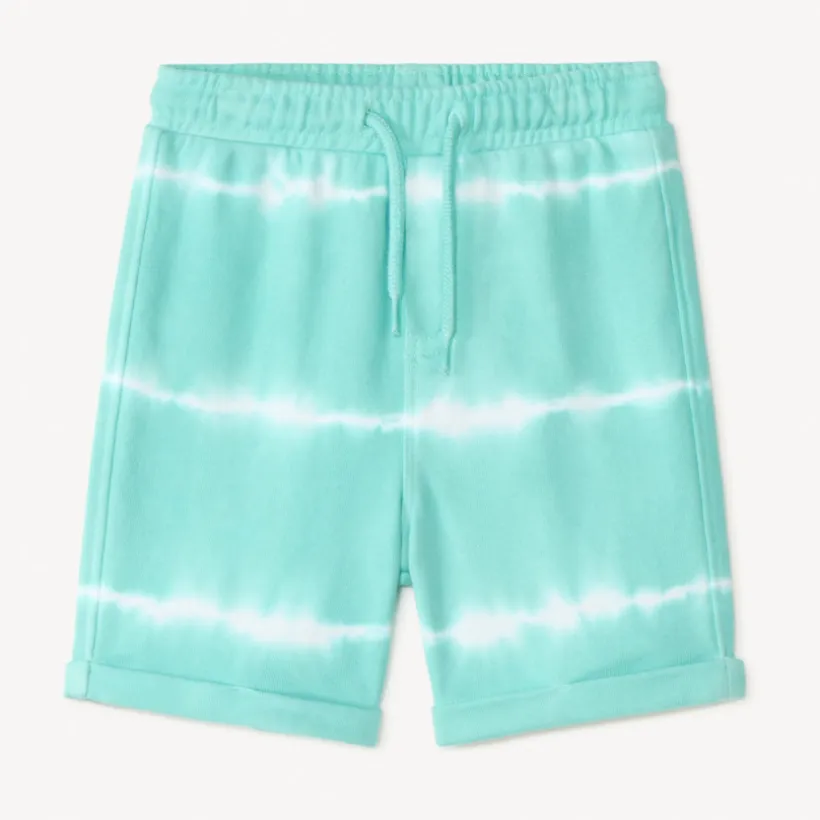 Short van gebreide stof met tie-dye effect voor jongensbaby's