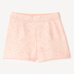 Short van jacquard met bloemmotieven meisjes