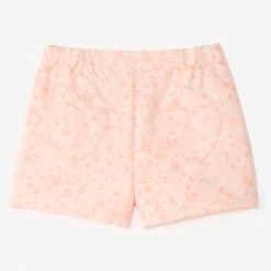 Short van jacquard met hartvormige zakken voor babymeisjes