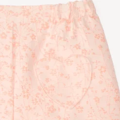Short van jacquard met hartvormige zakken voor babymeisjes