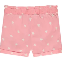 Short van stof met hartenprint meisjes