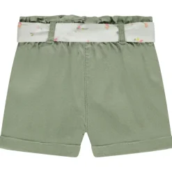 Short van stof met strikceintuur voor baby meisjes