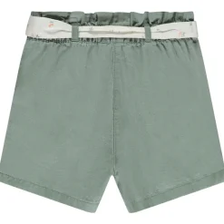 Short van stof met strikceintuur meisjes