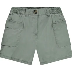 Short van stof met zakken en elastische taille meisjes