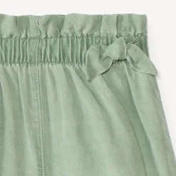 Short van tencel met decoratieve knopen meisjes