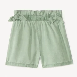 Short van tencel met decoratieve knopen meisjes