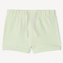 Short van uni kleur jersey voor babymeisjes