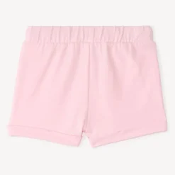 Short van uni kleur jersey voor babymeisjes