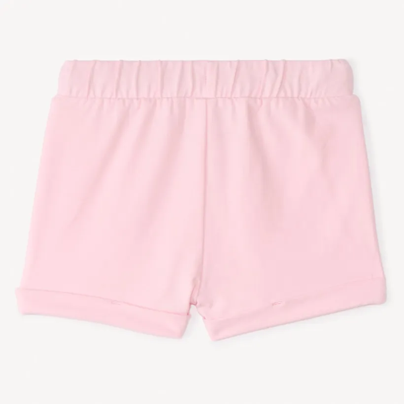 Short van uni kleur jersey voor babymeisjes