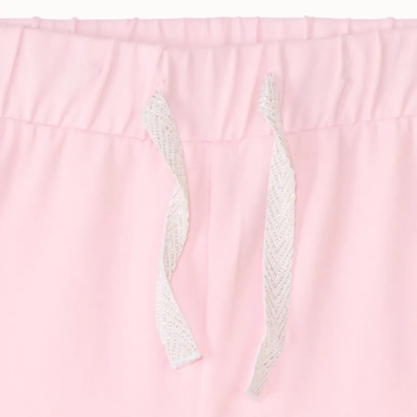 Short van uni kleur jersey voor babymeisjes