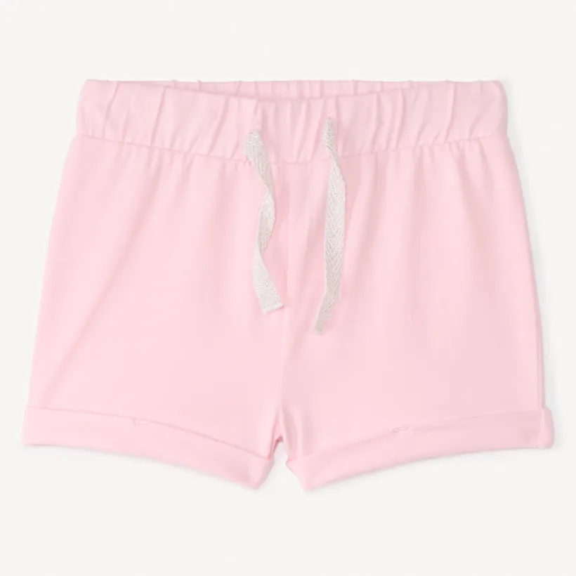 Short van uni kleur jersey voor babymeisjes