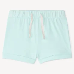 Short van uni kleur jersey voor babymeisjes